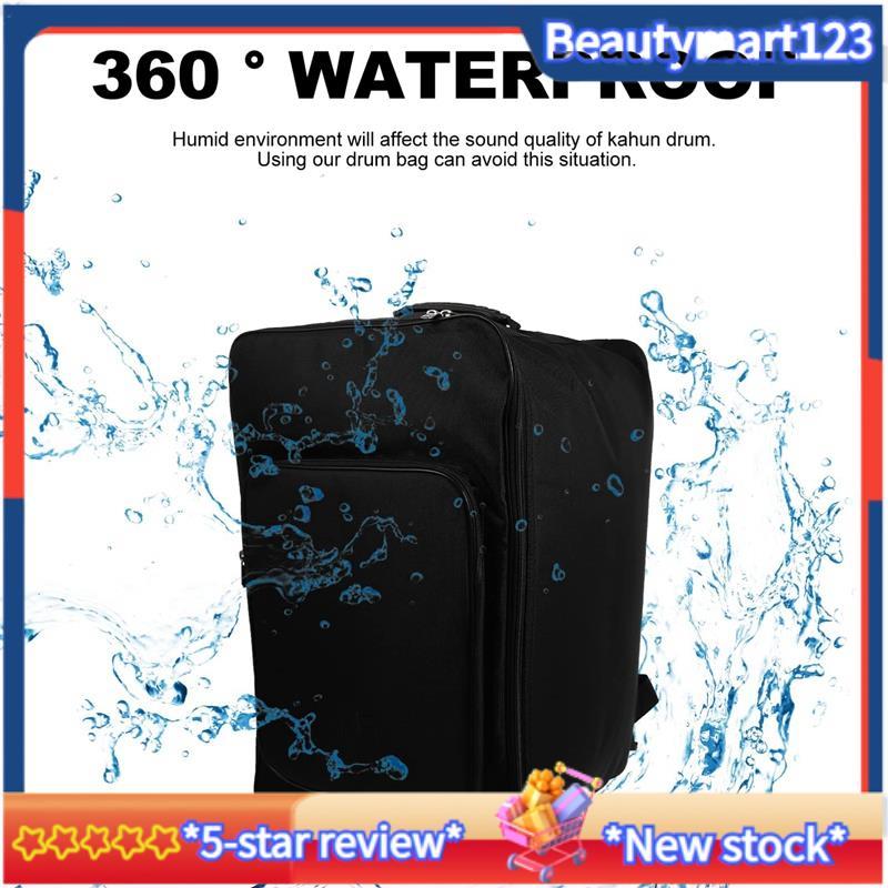 BM1 ชิ้น Cajon Bag Cajon Backpack Black Oxford+Cotton with Handle and Shoulder Strap, Cajon Accessor