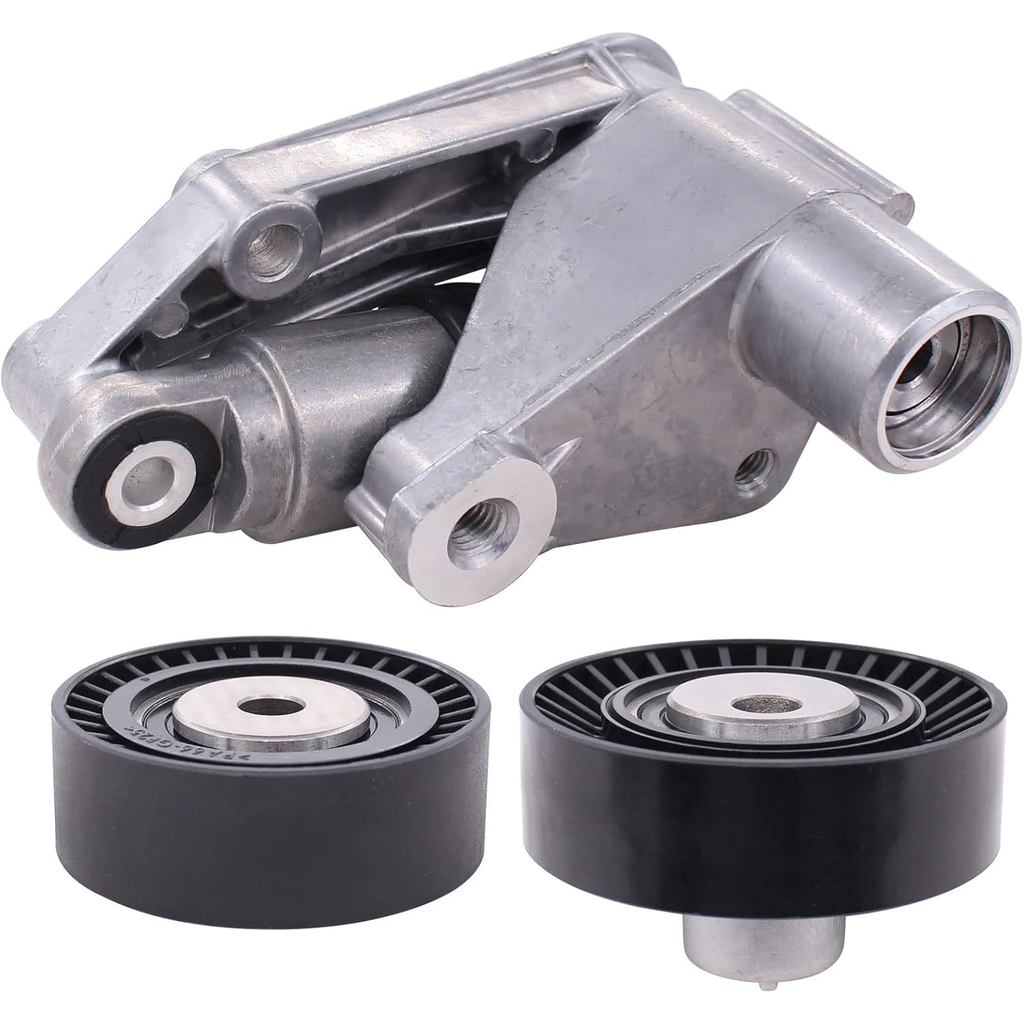 NewYall ไฮดรอลิก Serpentine อุปกรณ์เสริมไดรฟ์เข็มขัด Tensioner Pulleys Kit สําหรับ BMW 323Ci 323is 3