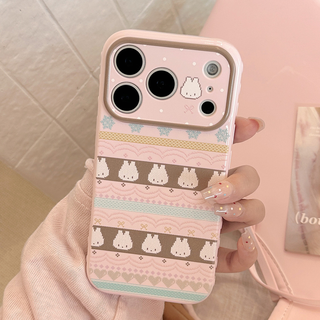รวมทุกอย่างเคสโทรศัพท์ป้องกันกระต่ายน้อยสีชมพูเงาเหมาะสําหรับ ทีพียู สําหรับ ไอโฟน12 13 14 15 16 17มือโปร สูงสุด ราคา ถูกที่สุด ดีลบีเคเค แกลเลอรีภาพที่ 2
