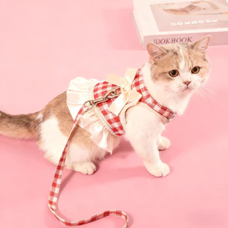 COD สายพันสัตว์เลี้ยง2ใน1 กระแส skirt ทั้งแมวหมา ผ้านุ่ม หายใจได้ ปลอดภัยไม่ทำร้าย ราคาหนึ่งใช้สองอย่าง