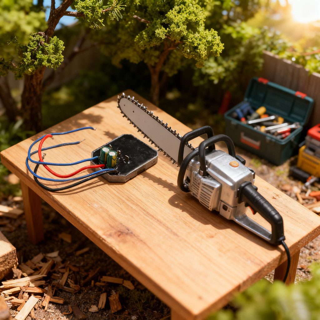 บอร์ดควบคุมเลื่อยโซ่ไฟฟ้าแบตเตอรี่ลิเธียมแบบไม่มีแปรงขนาด 12 นิ้ว เครื่องมือไฟฟ้า - รูปที่ 7