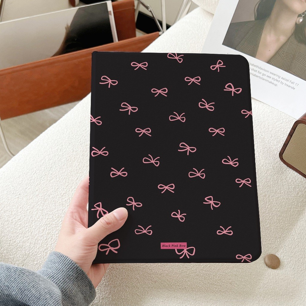 🔥จัดส่งภายใน24ชั่วโมง🔥 เคส For iPad Air7/6 pro13 Air5 Air7 13 โบว์สีชมพู เคสไอแพด gen11 Pro12.9 gen6 Gen9 10 mini7 6 5 4 - รูปที่ 3