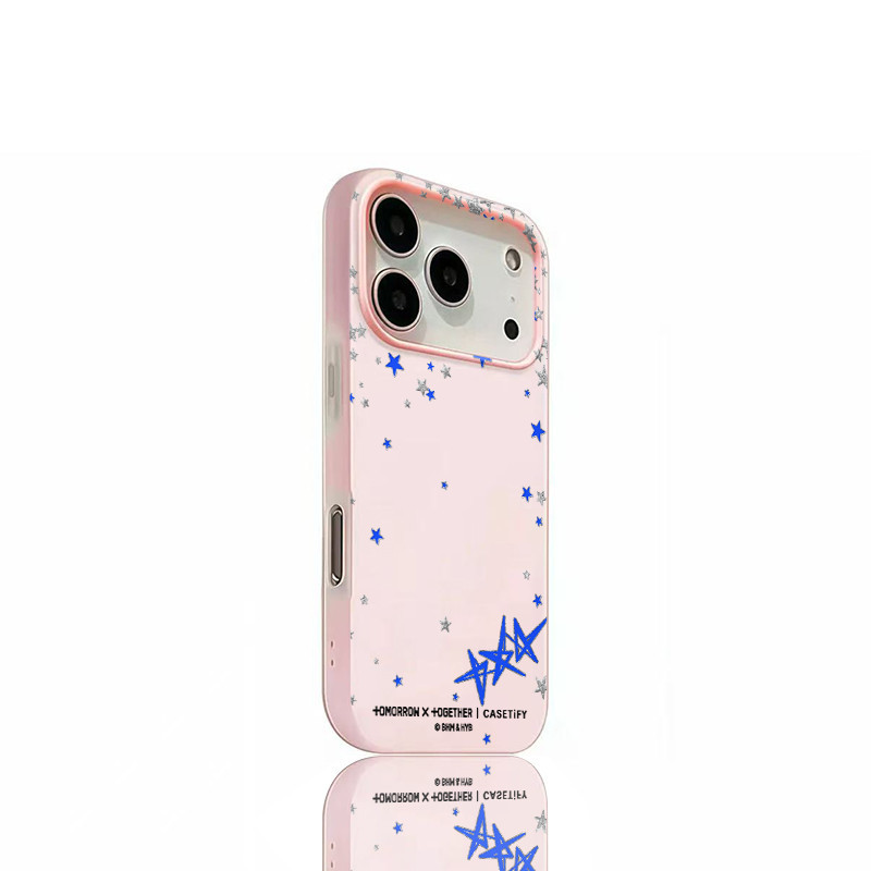 เคสโทรศัพท์ ดูดีเรียบง่ายลายน่ารักๆ  เหมาะสำหรับเคสไอโฟน iphone 11 17 16 Pro Max XR 12 13 14 15 สีชมพูสวยงาม#080 - รูปที่ 5