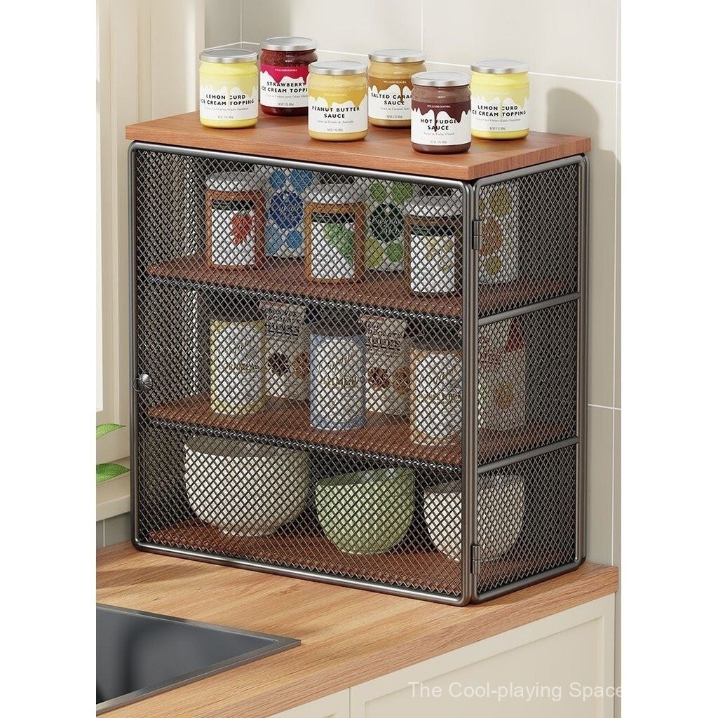 Spice Rack Kitchen Countertop Spice Layered Rack Multifunctional Storage Rack Oil Salt Sauce Vinegar