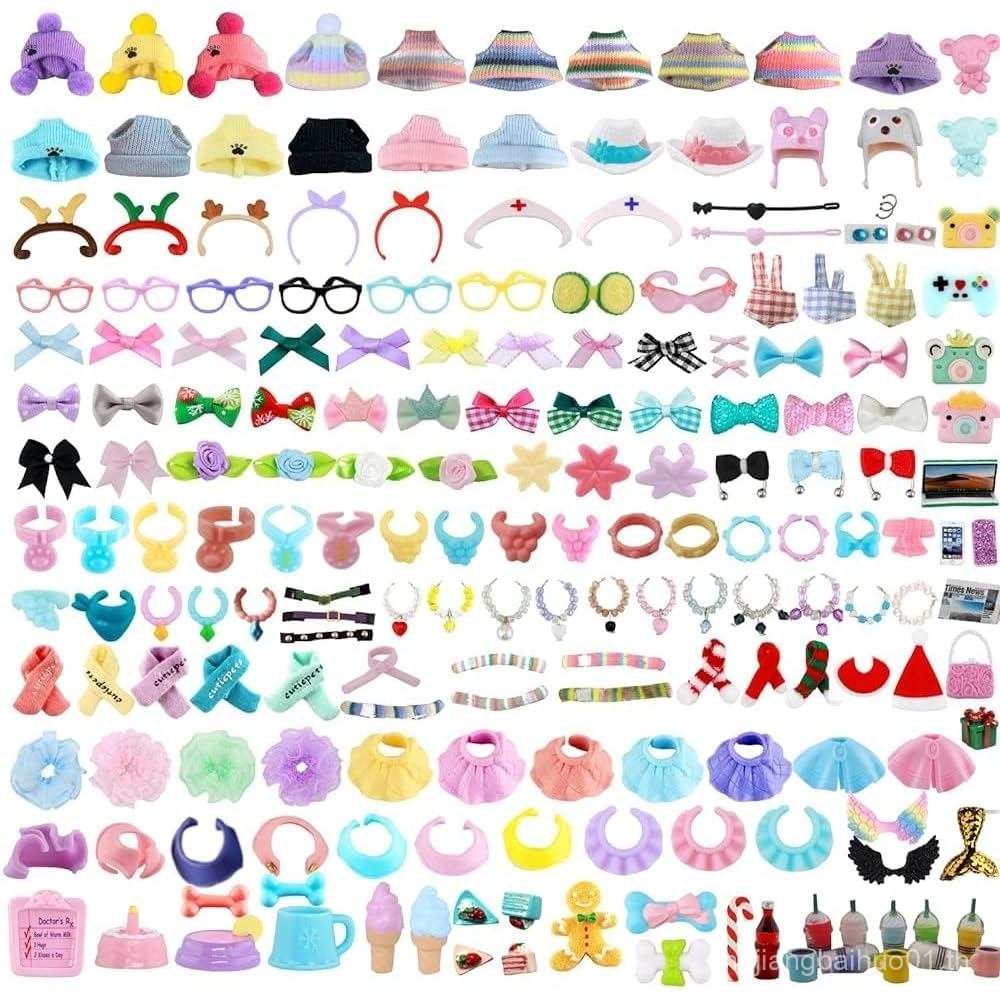 อุปกรณ์เสริมสําหรับ lps สัตว์เลี้ยง, (สุ่ม 25 ชิ้น) หมวกผ้าพันคอเสื้อแจ็คเก็ตชุดโบว์กระโปรงเสื้อผ้าค