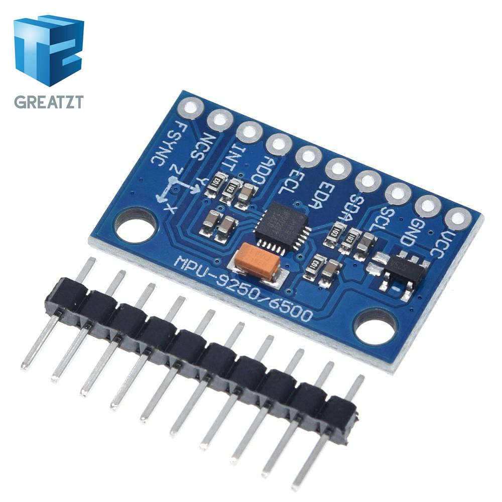 1 ชุด SPI IIC/I2C GY-9250 MPU 9250 MPU-9250 ทัศนคติ 9 แกน + Geyro + ตัวเร่ง + ตัวเร่ง + โมดูลบอร์ดเซ