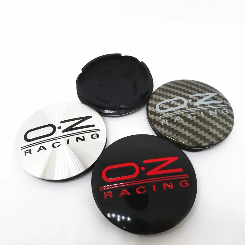 ในสต็อก 4 ชิ้นสําหรับ Oz Racing M595 รถศูนย์ล้อ Hub Caps O.z โลหะผสมล้อขอบ Center Hub ฝาครอบ 62 มม.