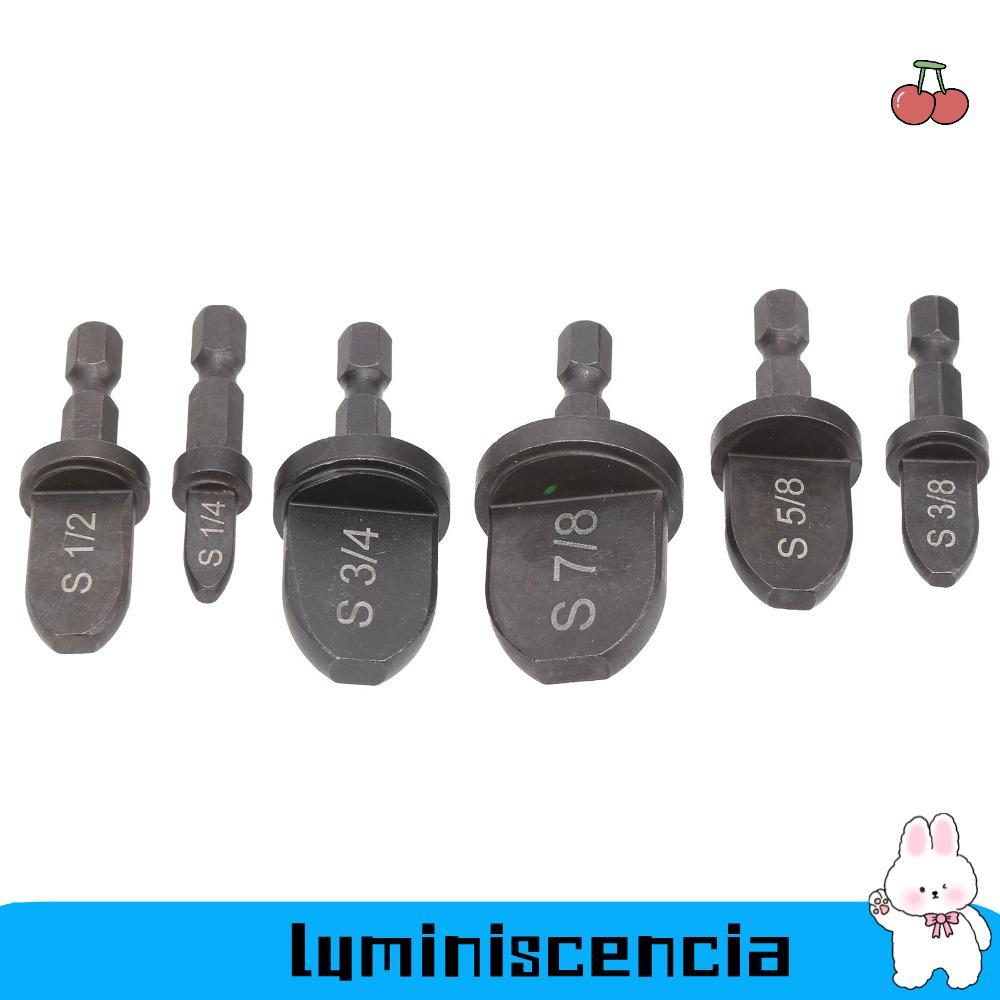 LUMINESCIA 6 ชิ้น HVAC Swaging เครื่องมือ, 1/4 นิ้ว Hex Shank แบริ่งเหล็กวัสดุท่อทองแดง Expander, 1/