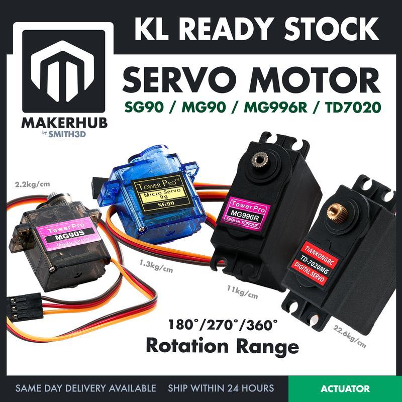 SG90 MG90 Tower Pro Micro Servo Motor 9g 180 360 เซอร์โวมอเตอร์สําหรับหุ่นยนต์ Arduino