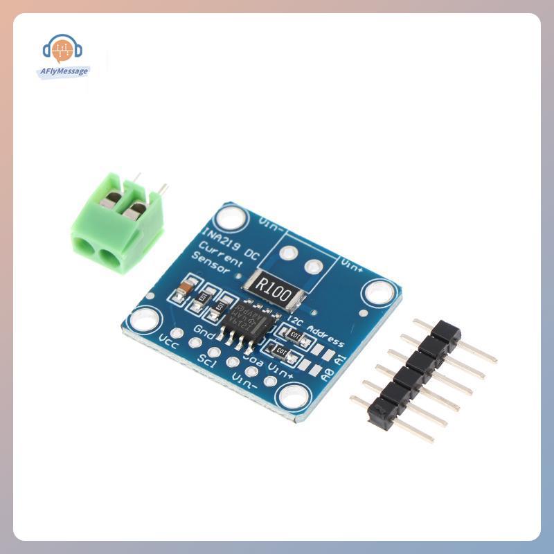 AFl 1/3/5pcs INA219 โมดูลสีฟ้า DIY 3V-5V IIC I2C MCU-219 Bidirectional Current Power Supply Monitori