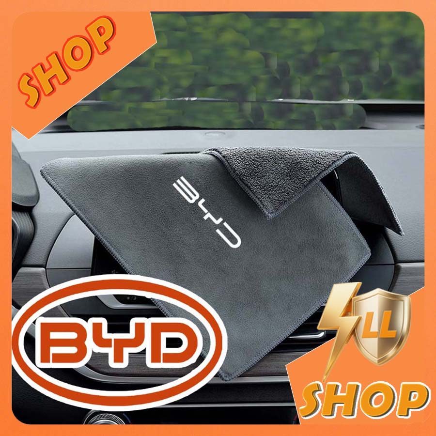 [READY]BYD DOLPHIN Suede Cloth Car Wash Towel ATTO3 Body Kit BYD SEAL SEALION 7 Car Decoration SEALI