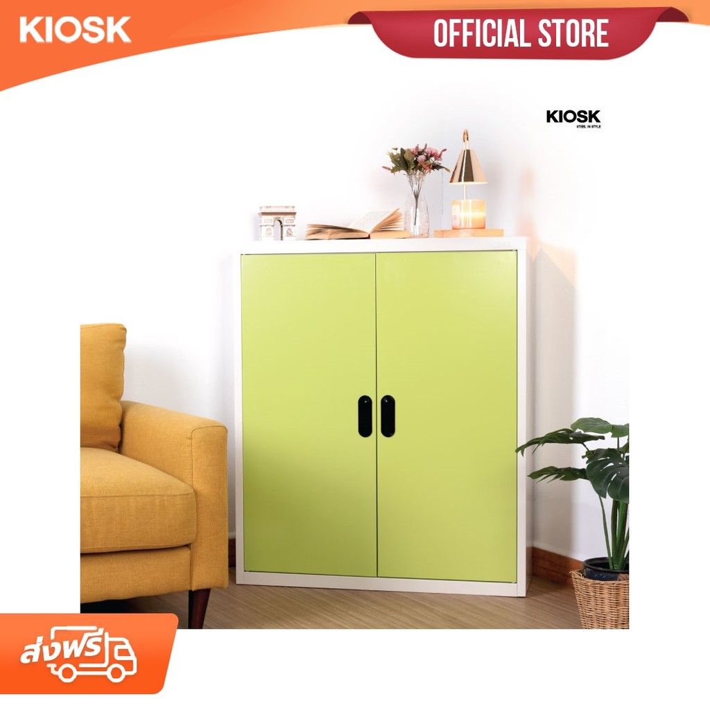 [จัดส่งพร้อมติดตั้งฟรี] KIOSK ตู้รองเท้าMAX บานเปิดทึบ 6ชั้น  **มีใบกำกับภาษี**