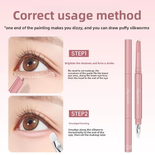 Qiyuduola รุ่นเดียวกัน Qiyuduola ปากกาอเนกประสงค์สามมิติ Double-Combined Lying Silkworm Pen EMEL