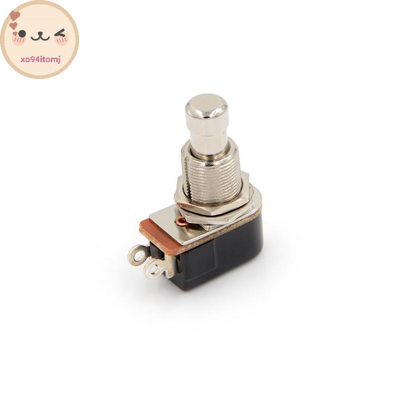 XOTOMJ สวิตช์กีตาร์ไฟฟ้าใหม่ Momentary Push Button Foot Switch SPST TH