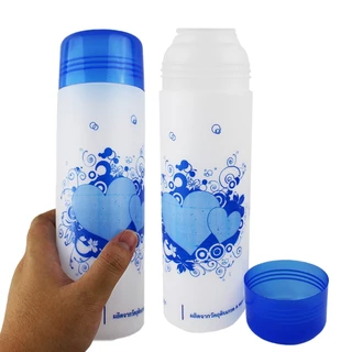 กระบอกน้ำพลาสติก ขวดน้ำ กระบอกแช่ ขวดใส่น้ำ แพ็ค 3 ขวด 750ml / 1200ml คละสี