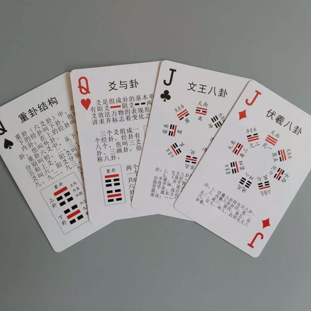 ((ใหม่) Yi J Play Card Yi J Play Card I Ching y jBeing I Ching Trigram Cards Easy Learning Introduct