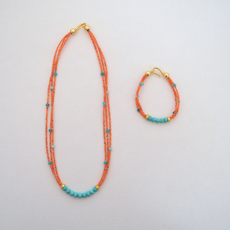 สร้อยข้อมือสไตล์จีนสีส้ม ออกแบบสวยงามตามแบบฉบับตุนหวง - รูปที่ 5