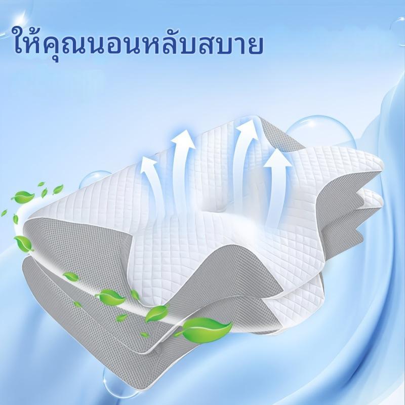 หมอนสุขภาพ หมอนปวดคอ Ergonomics Deep Sleep เมมโมรี่โฟม รูปที่ 4