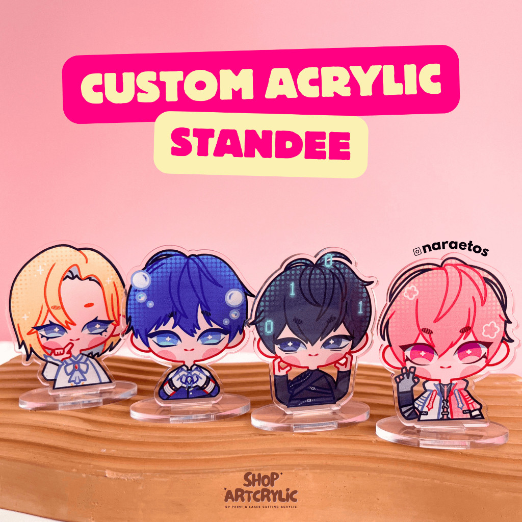 Custom อะคริลิค Standee Kpop รูปอะนิเมะฯลฯ UV PRINT
