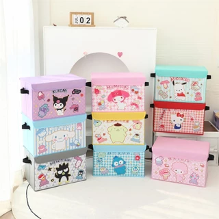 กล่องพับได้ (Storage Box) (มี 3 ขนาด: S, L, XL) เก็บของใช้, เสื้อผ้า, ของเล่น, หรือหนังสือให้เป็นระเบียบสุดๆ