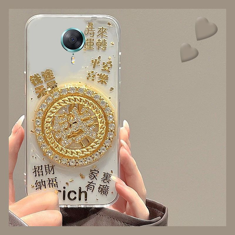 สินค้าใหม่พร้อมสต็อกเหมาะสําหรับ meitu T8 เคสโทรศัพท์ข้อความโชคดี Turntable meitu T8 Street Wear แฟน