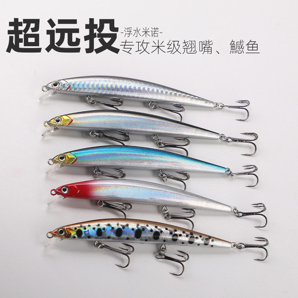 อุปกรณ์ตกปลา Lure เหยื่อ Minnow ระงับ Long-Casting Bionic เหยื่อเหยื่อปลอม Alice-Mouthed Bass Mullet