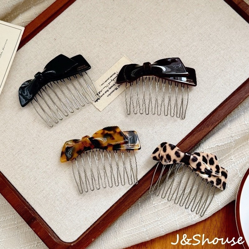 เครื่องประดับผมสไตล์เกาหลี โบว์โลหะ กิ๊บติดผม สำหรับผู้หญิง