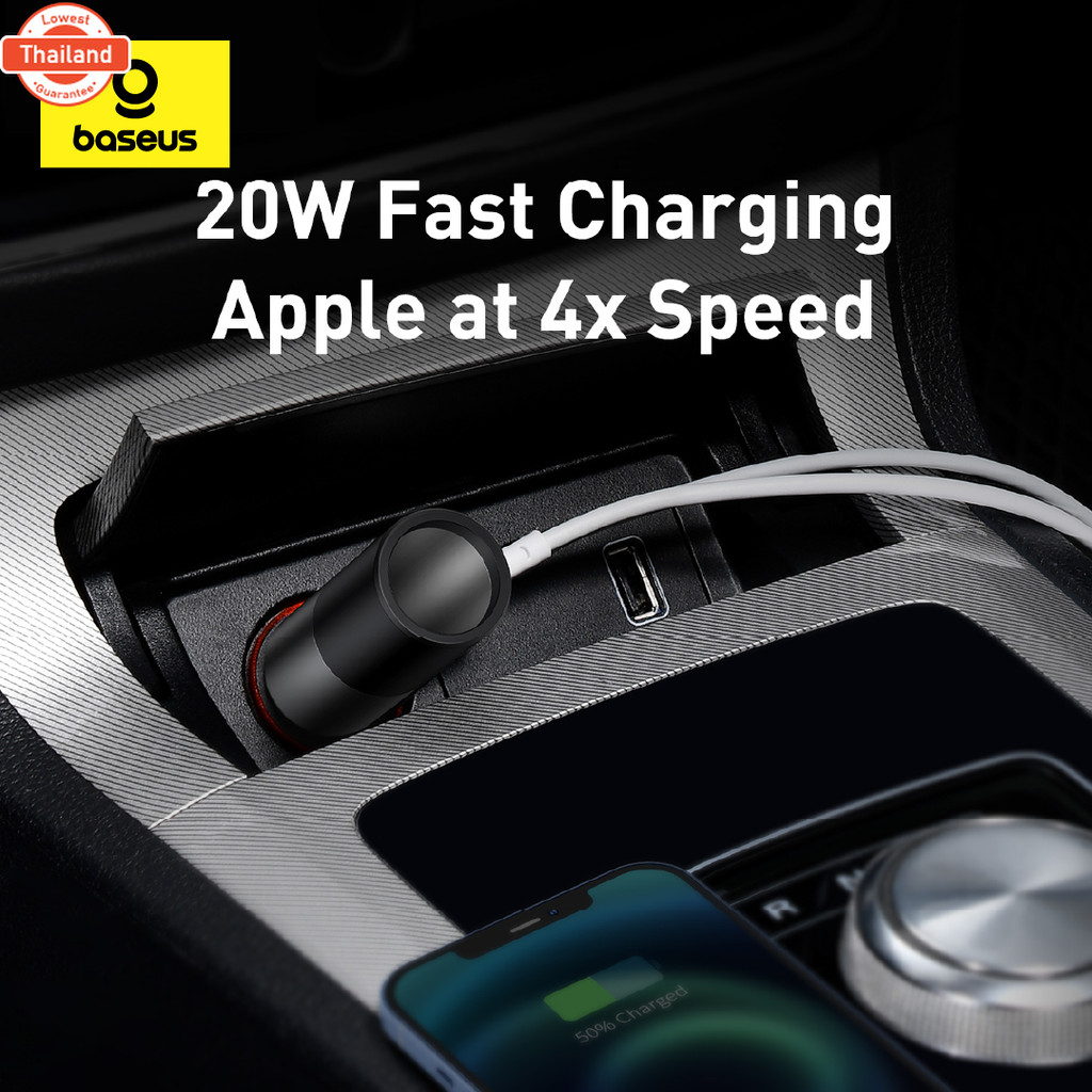 Baseus Official Store ที่ชาร์จในรถ หัวชาร์จในรถ 120W Car Charger สำหรั 12-24V QC 4.0 PD 3.0 USB