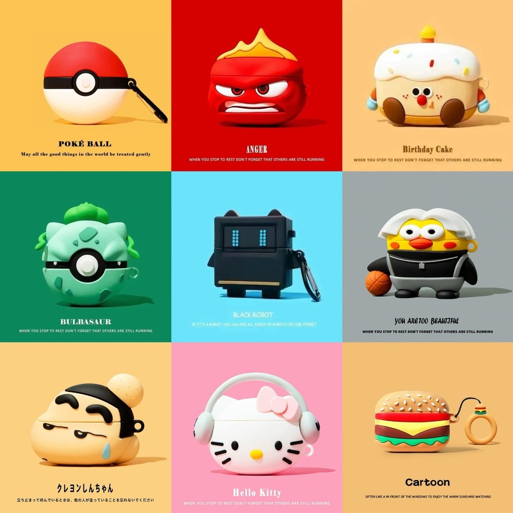 3D การ์ตูนซิลิคอนสําหรับ Huawei FreeClip 2 เคสกันกระแทกหูฟังป้องกันสําหรับ Huawei FreeClip2