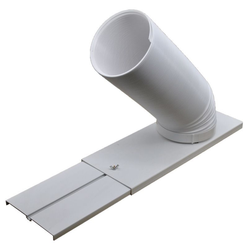 แผ่นปิดที่แน่นหน้าต่าง/แผ่นป้องลมแอร์เคลื่อนที่ สำหรับ Midea/Xinke/Haier/Gree/TCL - ปรับขนาดได้แบบยื