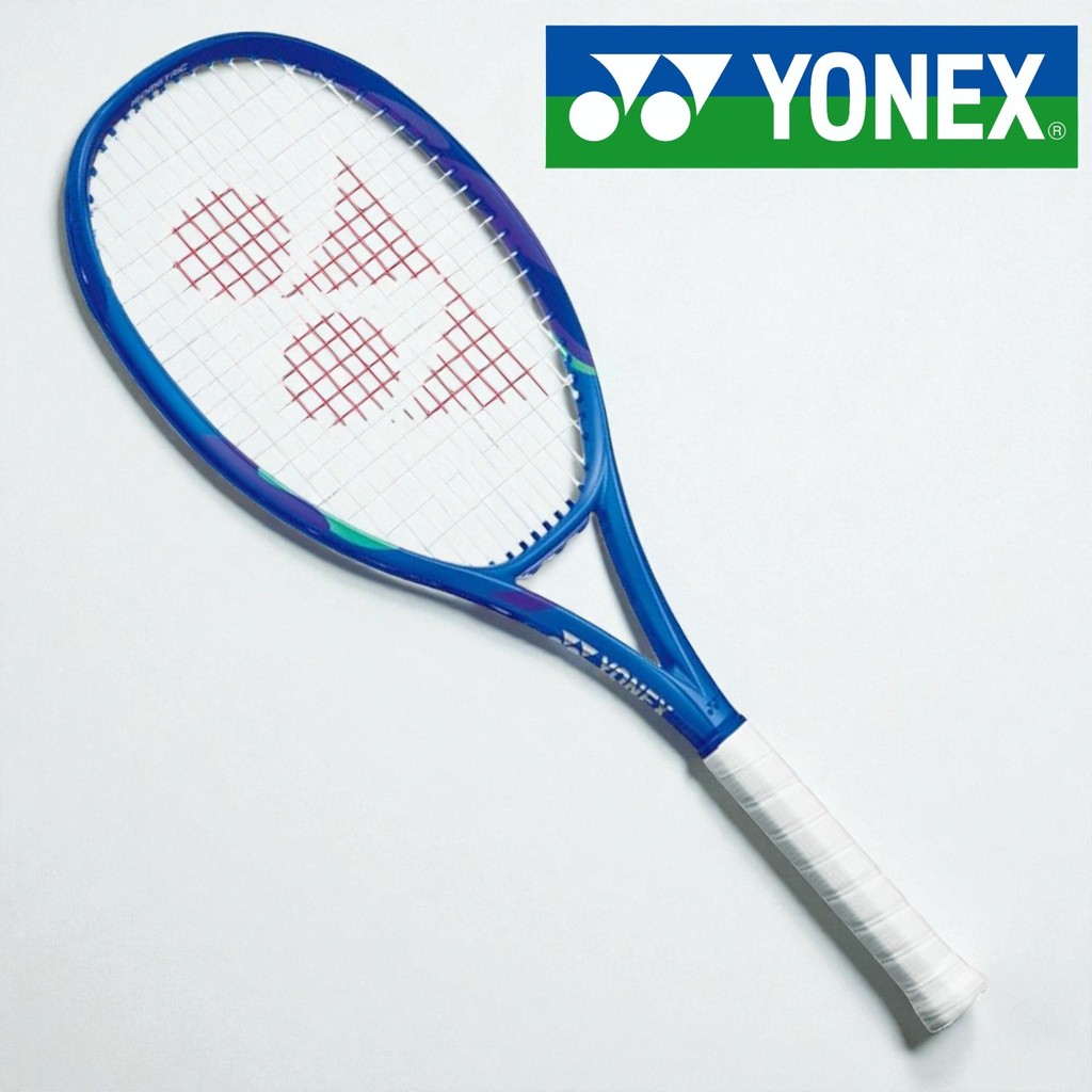 YONEX Tennis Racket Frame Only for Beginners to Advanced - E-Zone 100 Tour Blast Blue G3 08EZ10TR & 