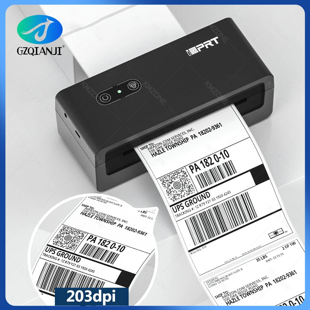 ยอดนิยมเลือก 4x6 นิ้วเครื่องพิมพ์การจัดส่ง 110 มม.ป้ายความร้อน Express Barcode สติกเกอร์การพิมพ์ฟรี 