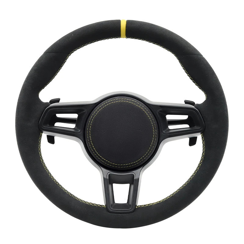 Alcantara Customzied พวงมาลัยสําหรับ Porsche 718 Cayenne Boxster Panamera Cayman 911 991 970 991 991