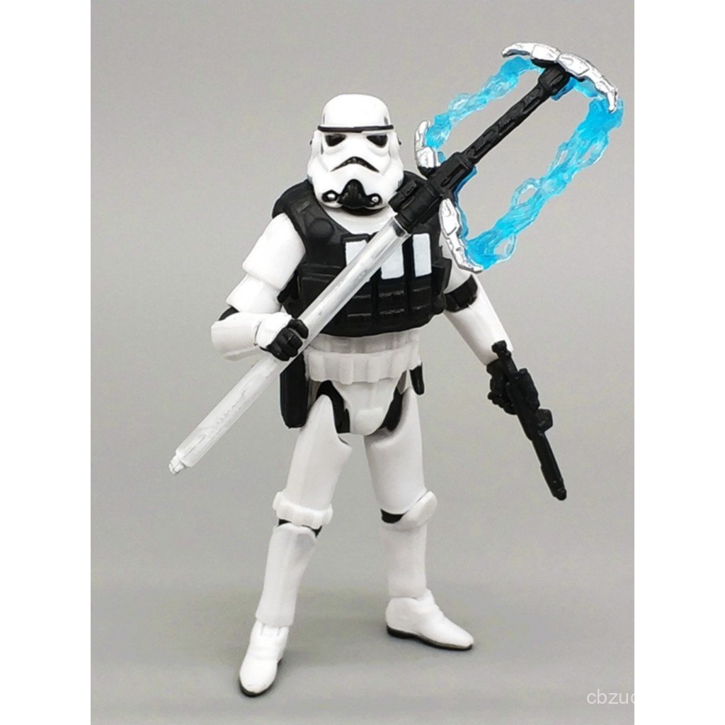 Bulk Star Wars 12 ซม.สีดํา Samurai รูป Clones Reloaded Stormtrooper ทหารสีขาว Action Figure ของเล่นรุ่น