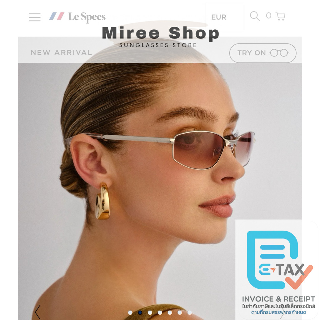 Le Specs “ Starbeam ” Sunglasses ลุคเฟียต Y2K ต้องมี ทรงสวยน้ำหนักเบามากค่ะ