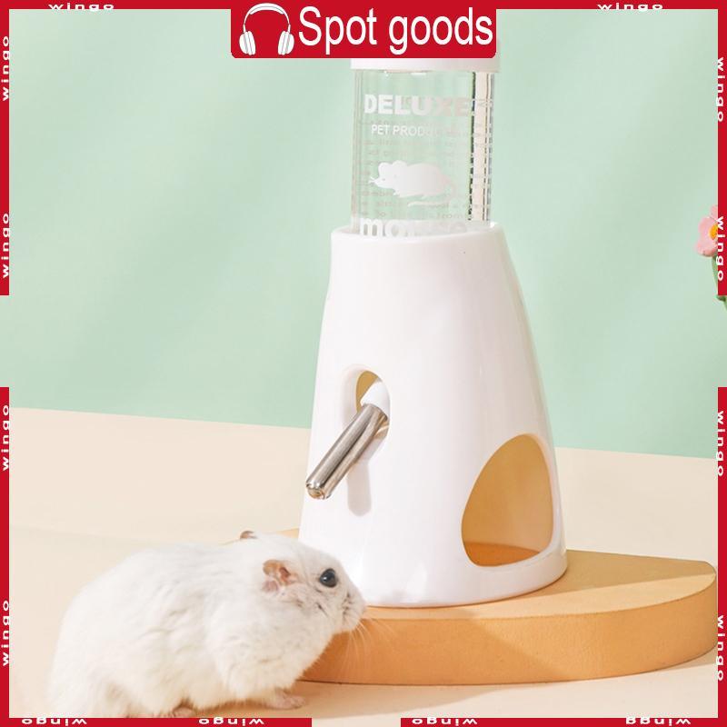 WIN ขวดน้ําพลาสติกสัตว์เล็กพร้อมขาตั้ง 2 7 ออนซ์ Waterer สําหรับกระต่ายหนูแฮมสเตอร์สําหรับแก้วสําหรั