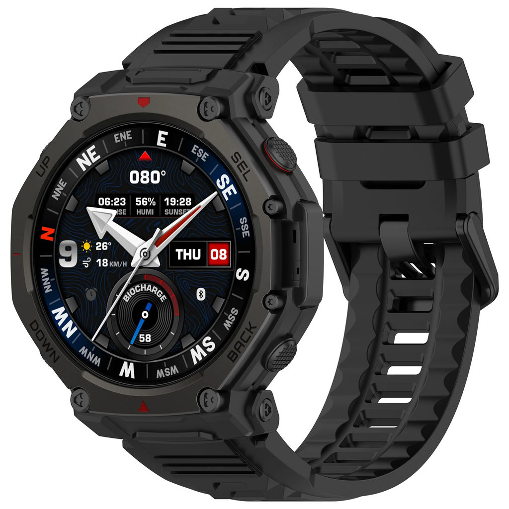 สร้อยข้อมือสายรัดซิลิโคนสําหรับกีฬากลางแจ้งสําหรับ Huami Amazfit T-Rex 3 Pro สายรัดอะไหล่ ราคา ถูกที่สุด ดีลบีเคเค แกลเลอรีภาพที่ 3