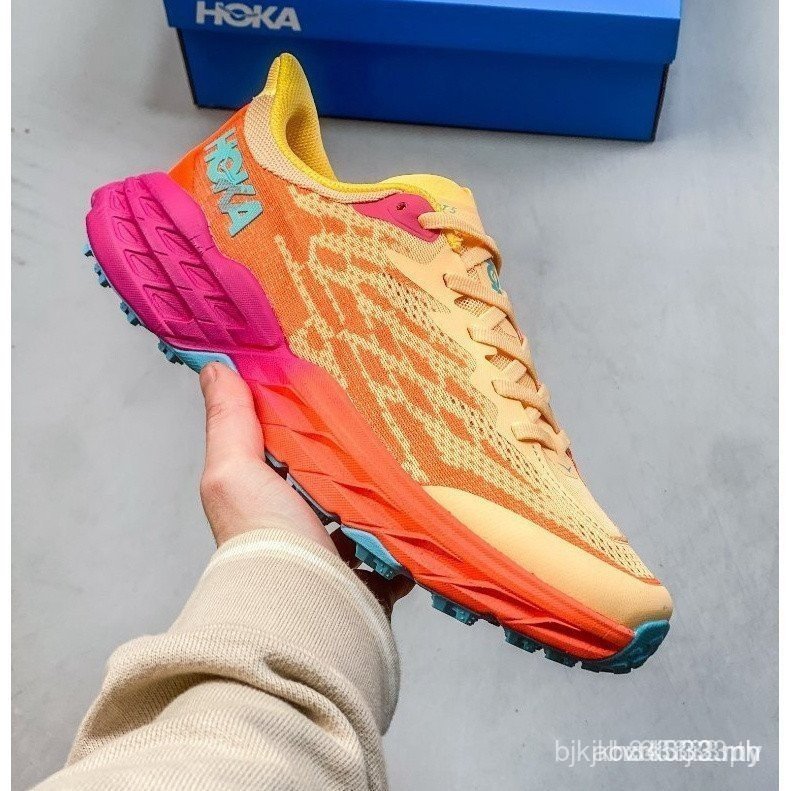 YyyY AB15 Hoka speedgoat 5 รองเท้าวิ่งข้ามประเทศสําหรับผู้ชายและผู้หญิงตาข่ายรองเท้ากีฬาดูดซับแรงกระ