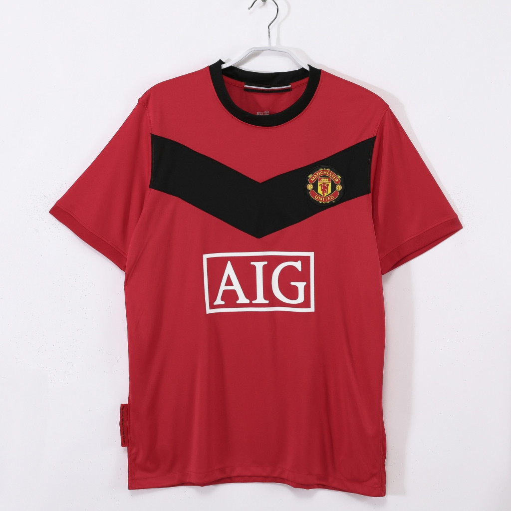 #M-U 09-10 Home Retro Soccer Jersey Football #ROONEY #RONALDO