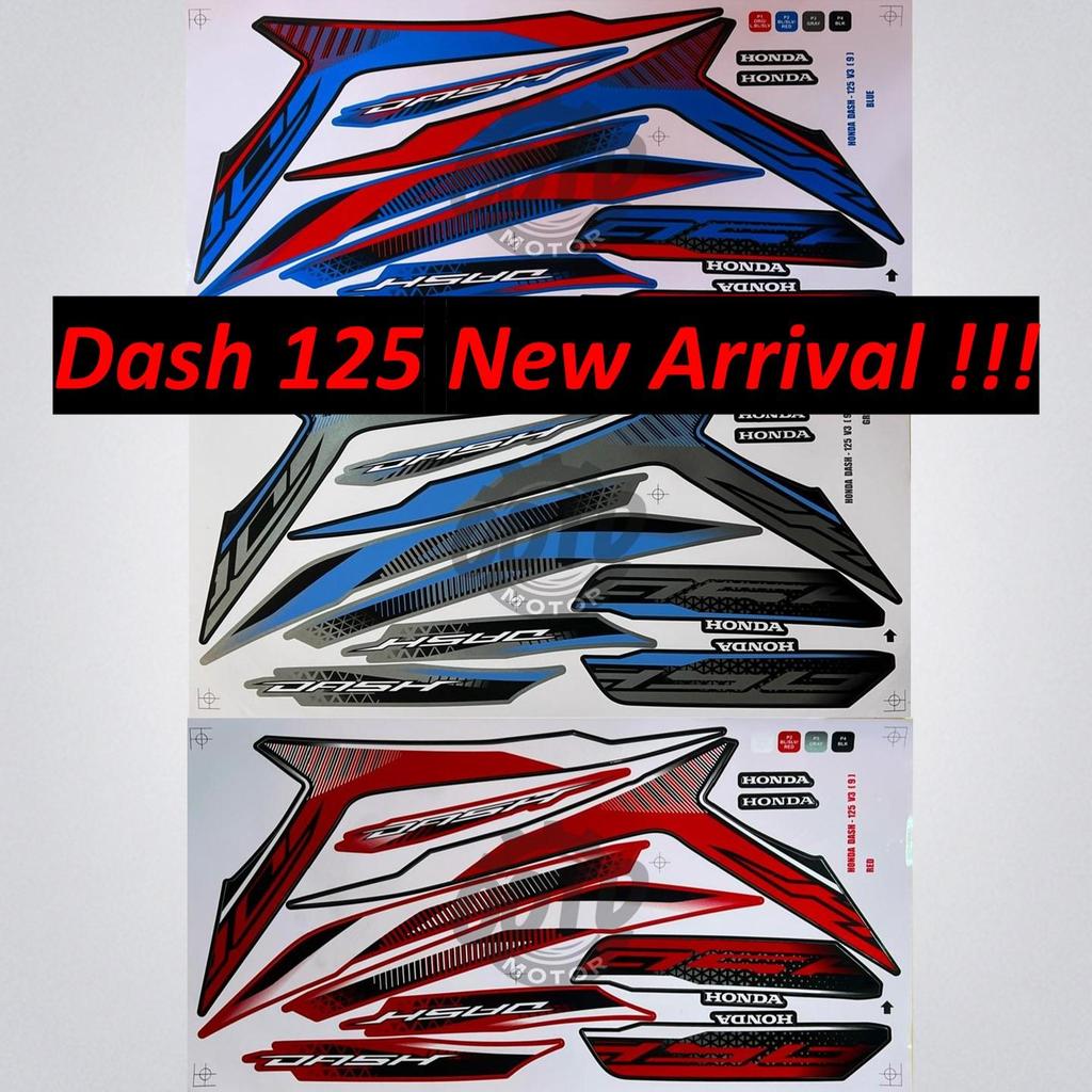 Honda Wave Dash 125 V3 (9) Motor Stiker Body Cover Sticker Stripe Automotive Motorcycle
