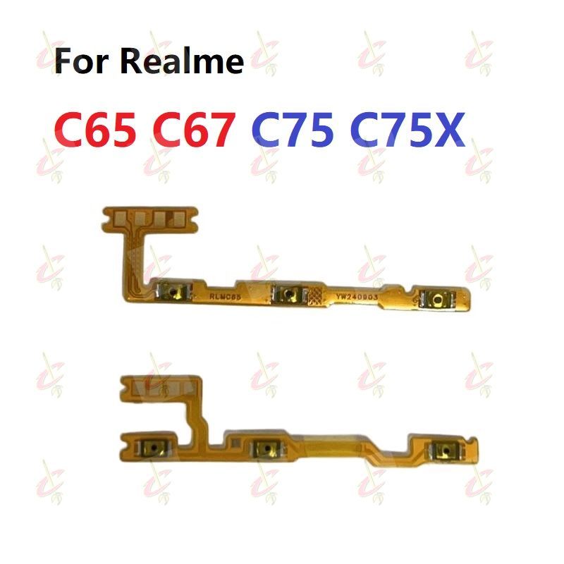 แพรปุ่มสวิตปิดเปิด แพรเพิ่มเสียง สําหรับ Realme C65 C75 C75X C67 4G 14X 5G