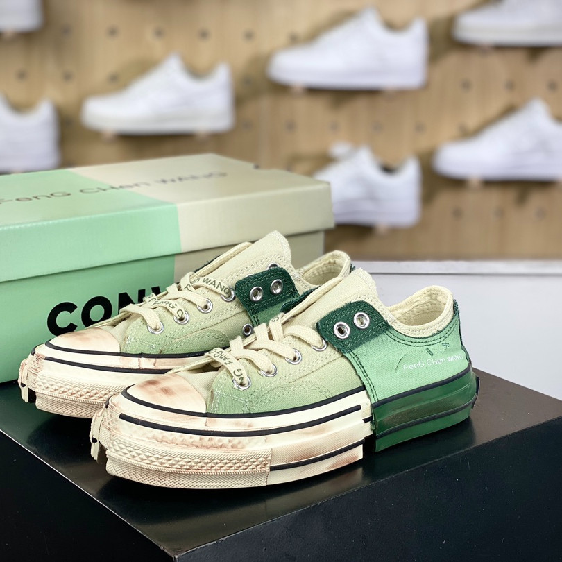 Fengchenwang x Nike Converse Chuck Taylor 1970 OX 2in1 "Brown Beige" Replica โลโก้ Samsung Low-Top C