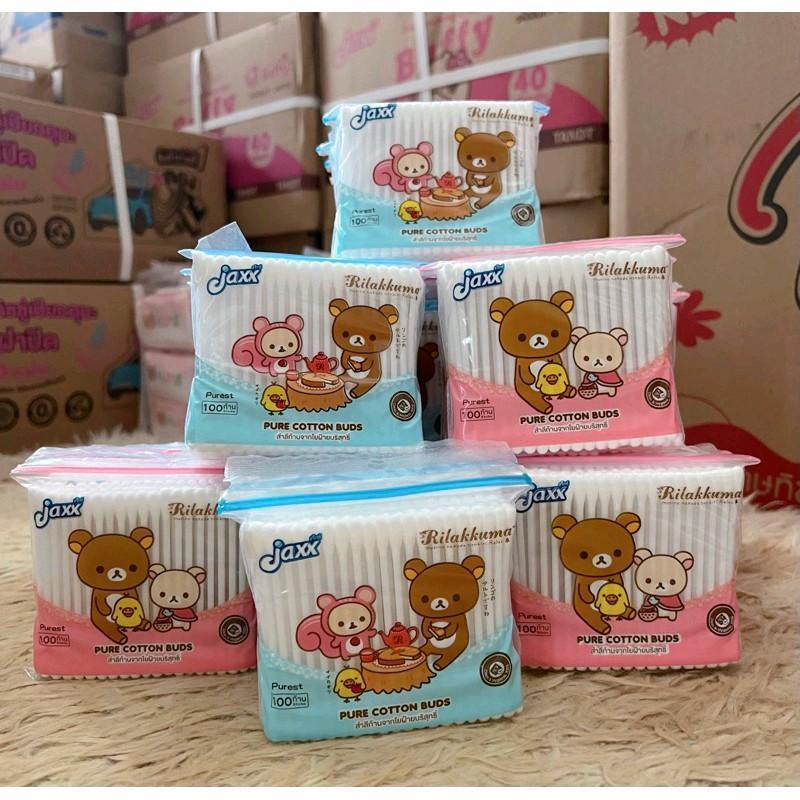 [ยกแพ็ค] Pure Cotton Buds สำลีก้าน 100ก้าน/ห่อ แพ็ค3ห่อx12แพ็ค