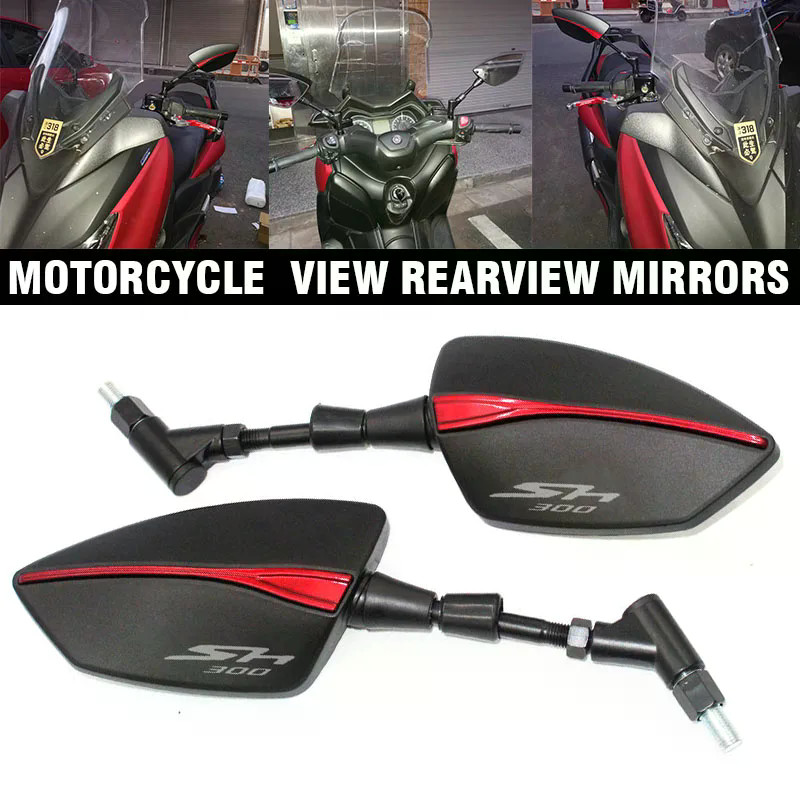 Fit สําหรับ SH125 SH125i SH300 SH300i SH 125 150i SH 300 300i 10 มม.รถจักรยานยนต์ Adjustbale กระจกมอ