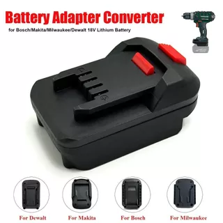 MELODYGOODS1FJ ตัวแปลงแบตเตอรี่ลิเธียม, อะแดปเตอร์แบตเตอรี่ 18V 2 in 1, ฐานแปลงพลาสติกเครื่องมือไฟฟ้าอุปกรณ์เสริมสว่านกระแทก