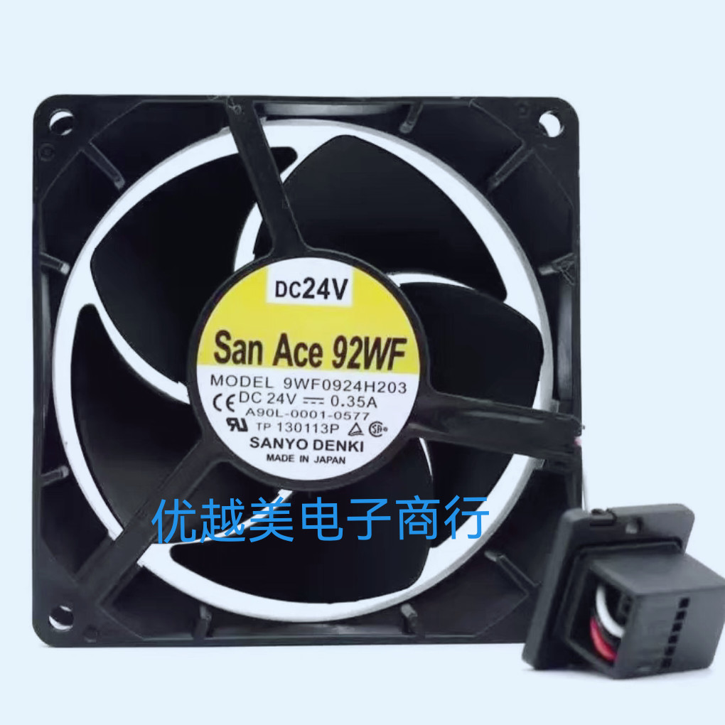 [พัดลมระบายความร้อน] ใหม่เอี่ยม Sanyo 9WF0924H203 A90L-0001-0577 DC24V 0.35A Fenaka พัดลมระบายความร้