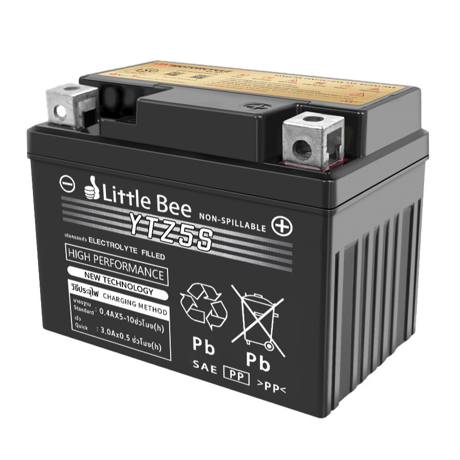 【AutoLink】รับประกัน20ปี แบตยัวซ่า 5 แอมป์ YTZ5s12v5ah เวฟ110i แบตแห้ง wave dream click msx scoopy zoomer fino - รูปที่ 5