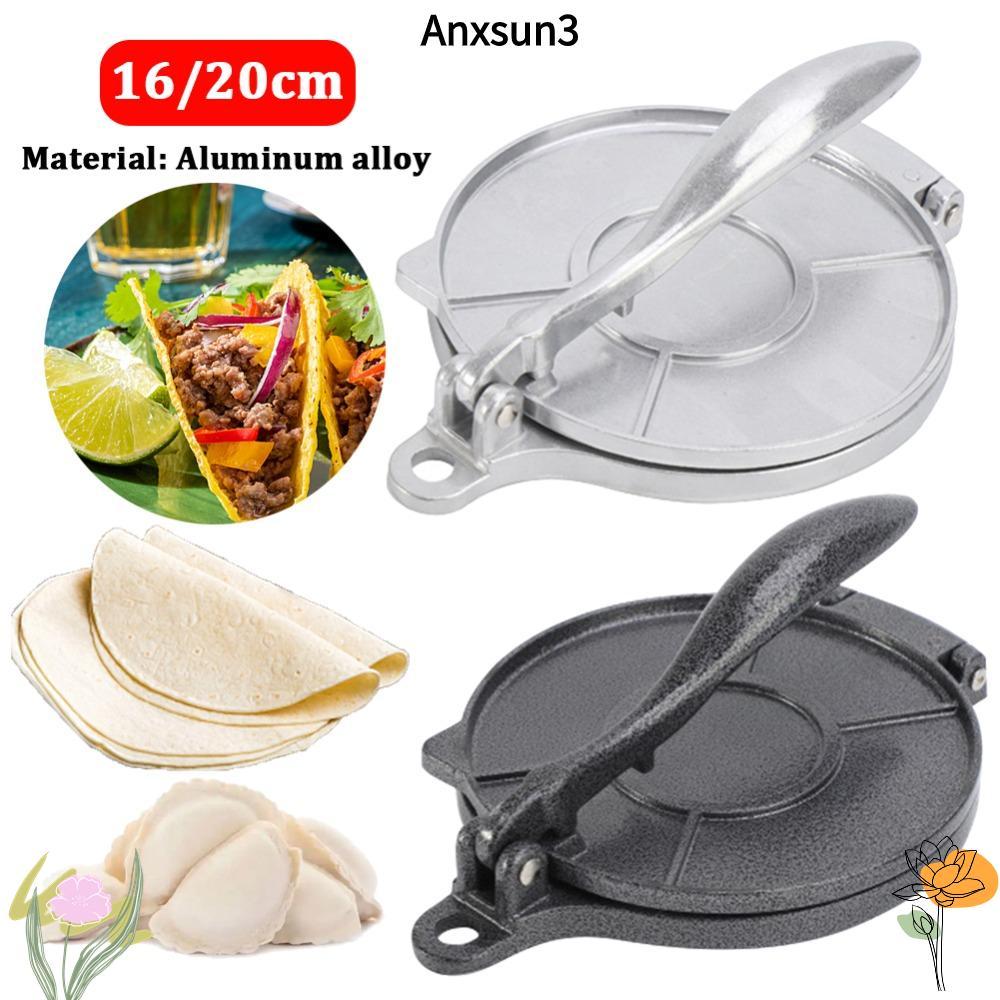 ANXSUN3 เครื่องกดแป้งอลูมิเนียมคู่มือเครื่องมือทําอาหารอุปกรณ์เสริม 16/20 ซม.Kitchen Bakeware Pastry Presses