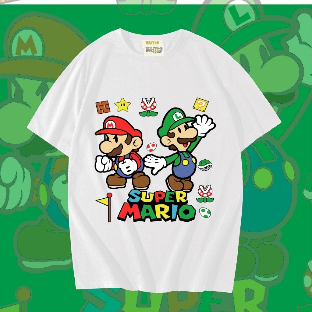 [ ส่งฟรี 🔥 ] WS1141 เสื้อยืดโอเวอร์ไซส์ ผ้าคอตตอน  เสื้อยืดเกาหลี เสื้อยืด  WAFFLE STUDIOS-5XL