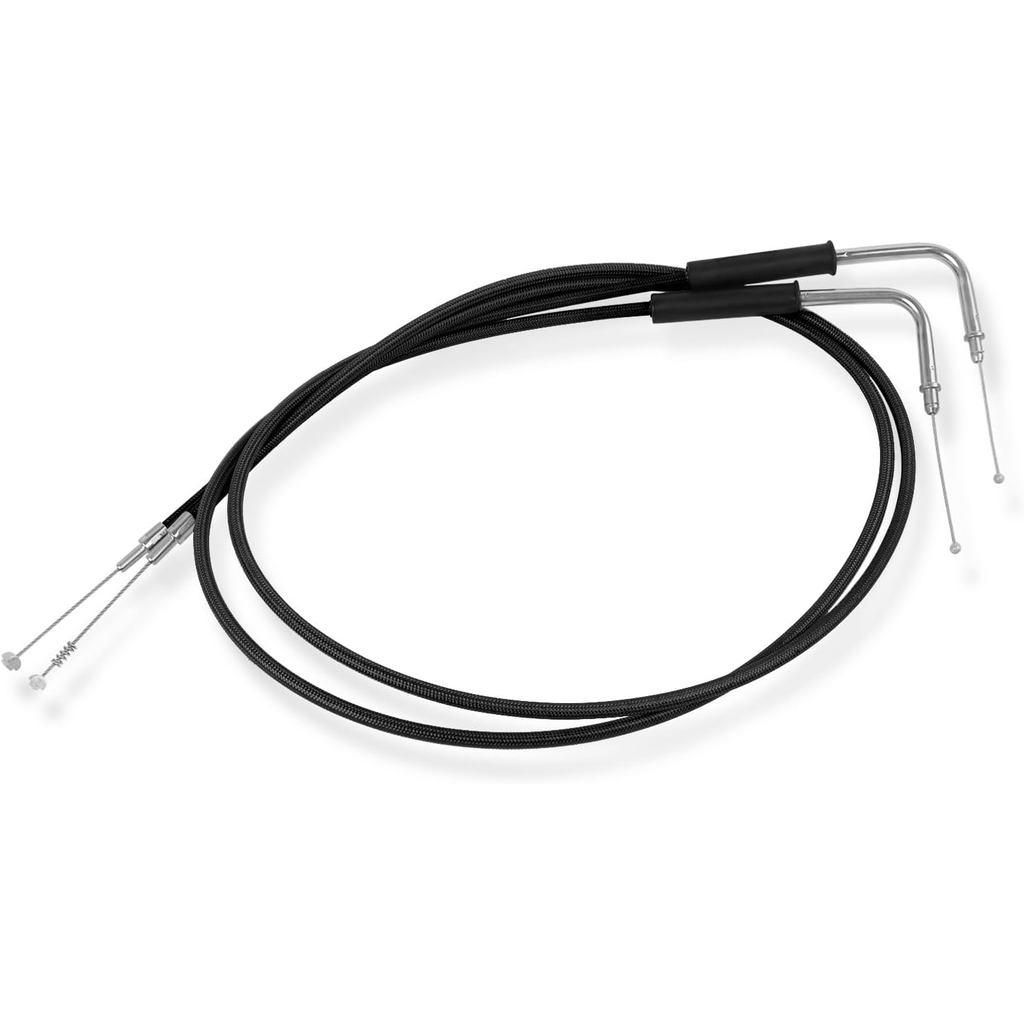 35.6 "39 "43" 47 "51" 55 "59" สแตนเลสสตีลสายคันเร่งชุดสายไฟ Idle สายใช้งานร่วมกับ Harley Dyna Softai